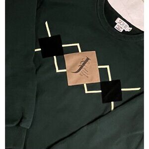 Vintage SDI Mens Large Golf Sweatshirt Dark Green